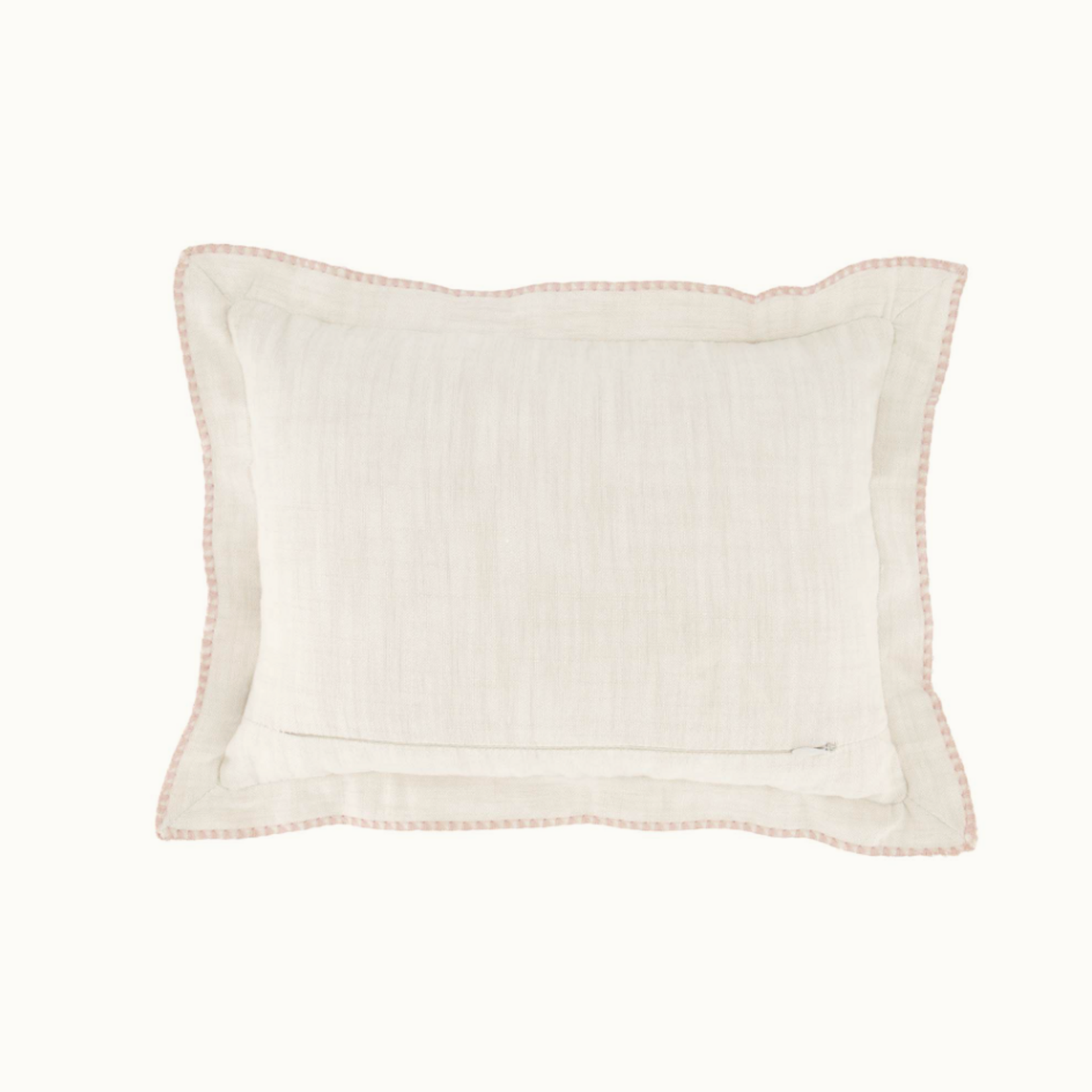 ZUSSS ZUSSS - Kussen hartje rand gestikt 35x25cm