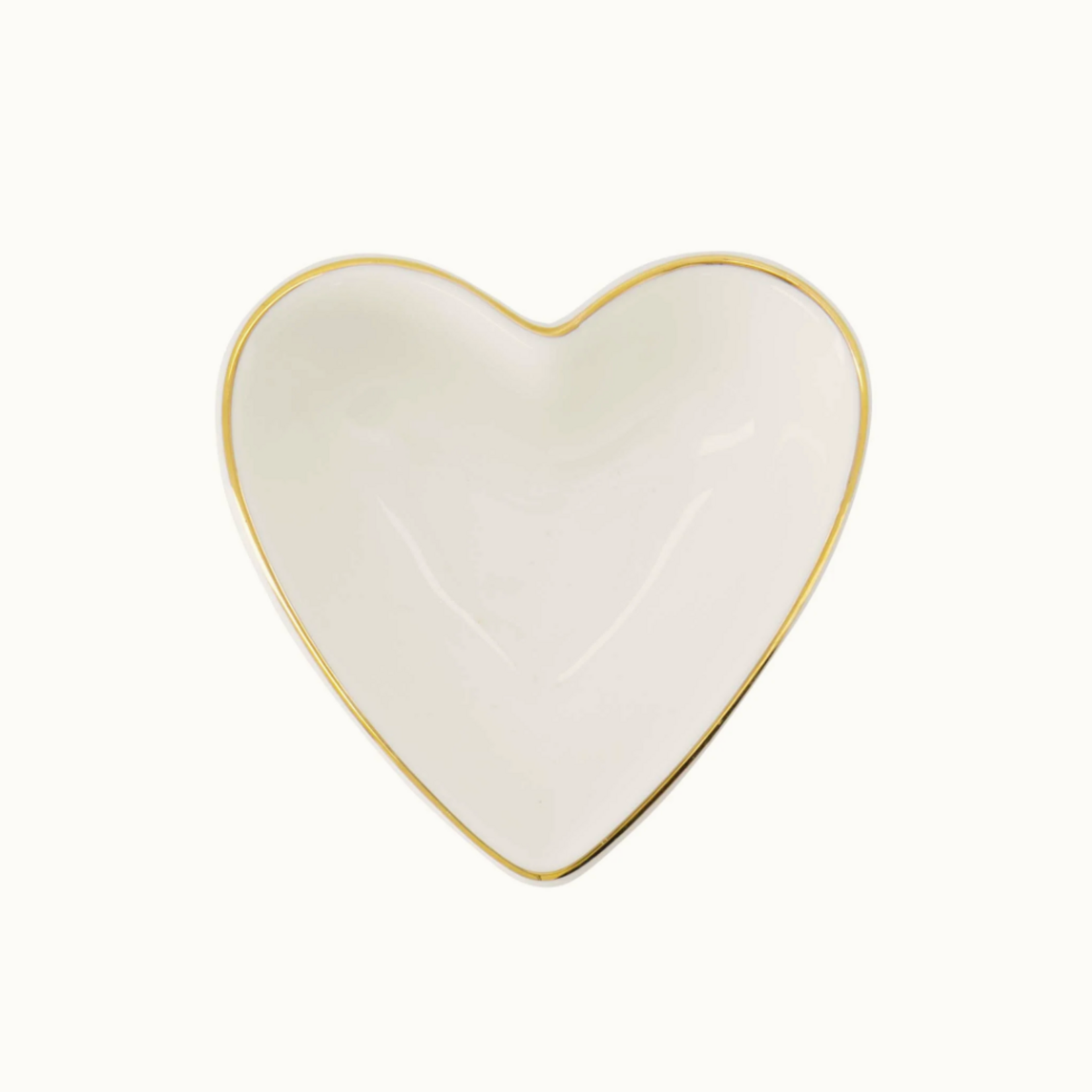 ZUSSS ZUSSS - Thee -en dip schaaltje wit met goud hartje