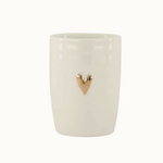 ZUSSS ZUSSS - Koffiemok hartje wit/goud