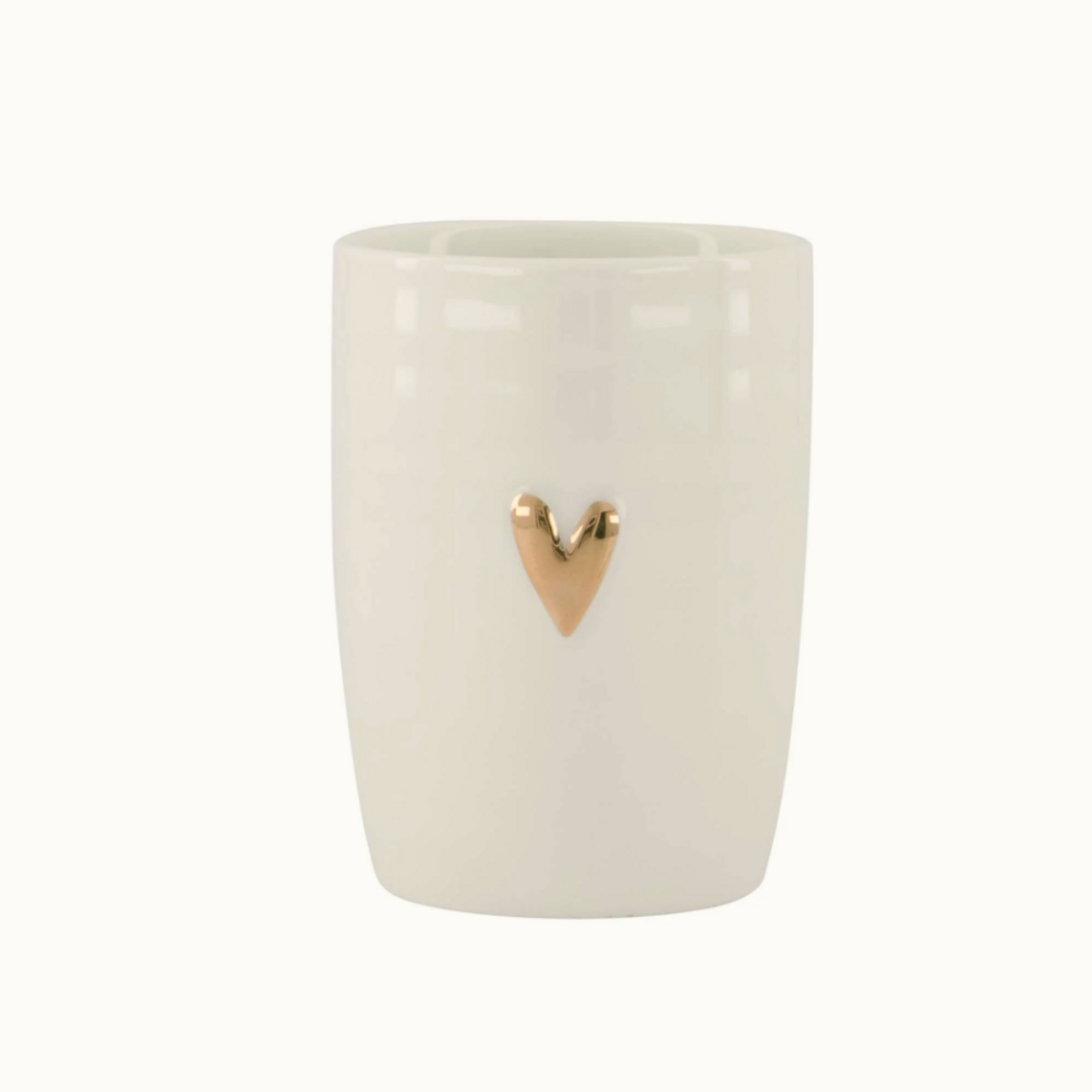 ZUSSS ZUSSS - Koffiemok hartje wit/goud