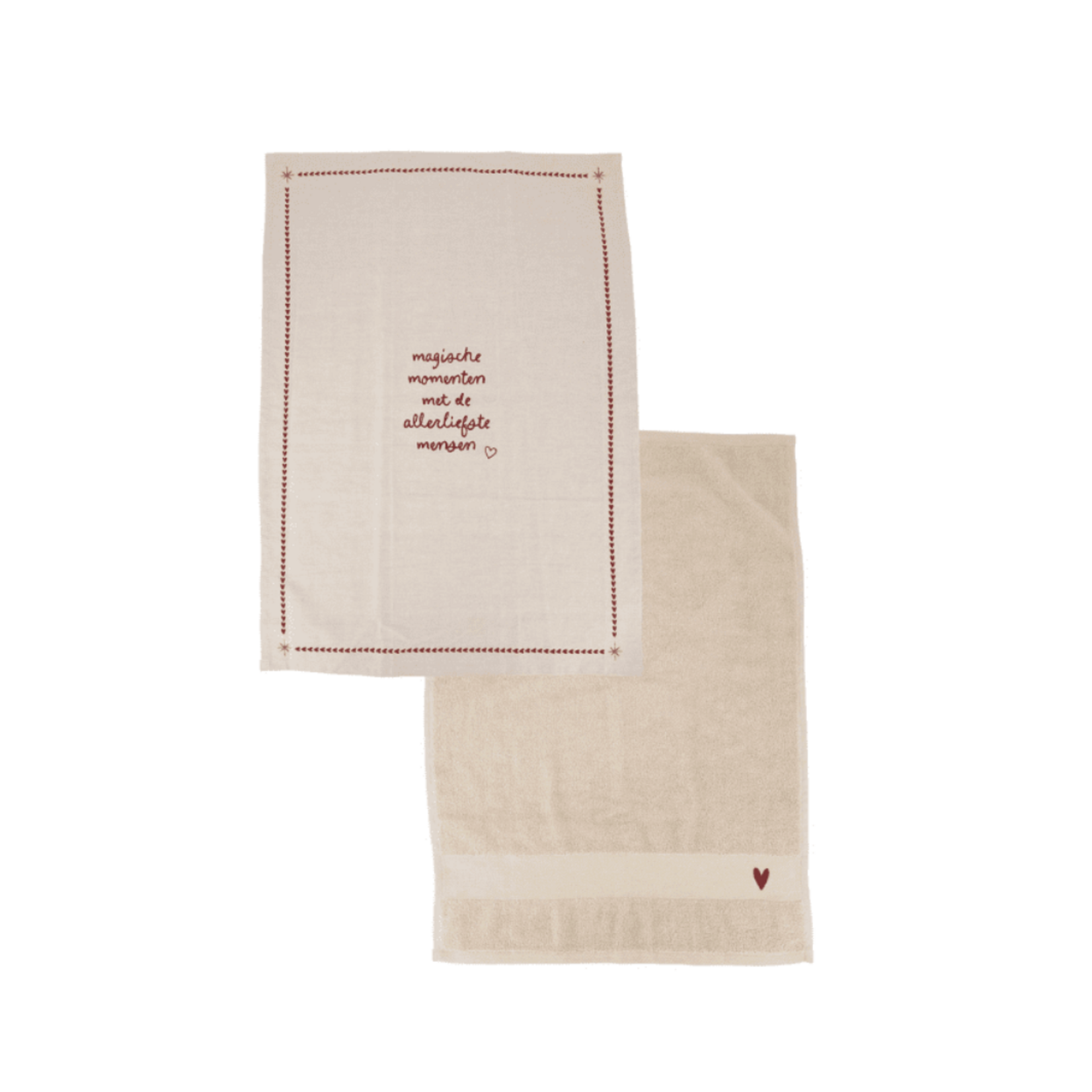 ZUSSS ZUSSS - Keukenset magische momenten wit/donkerrood