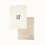 ZUSSS ZUSSS - Keukenset streep love hartje