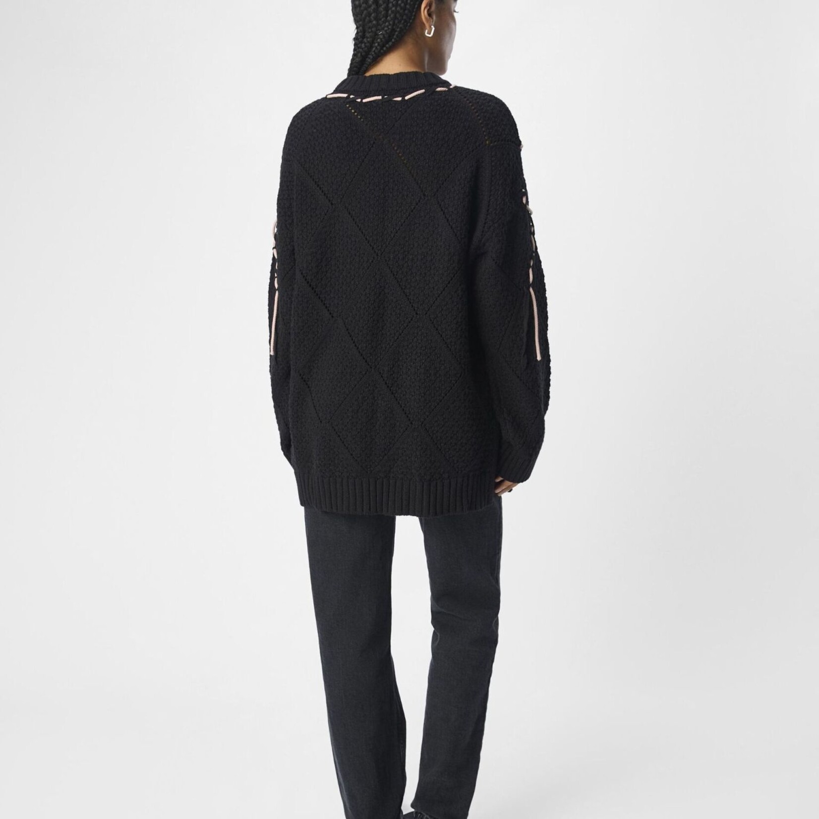 OBJECT OBJECT - Pullover gebreid ranka black/café au lait