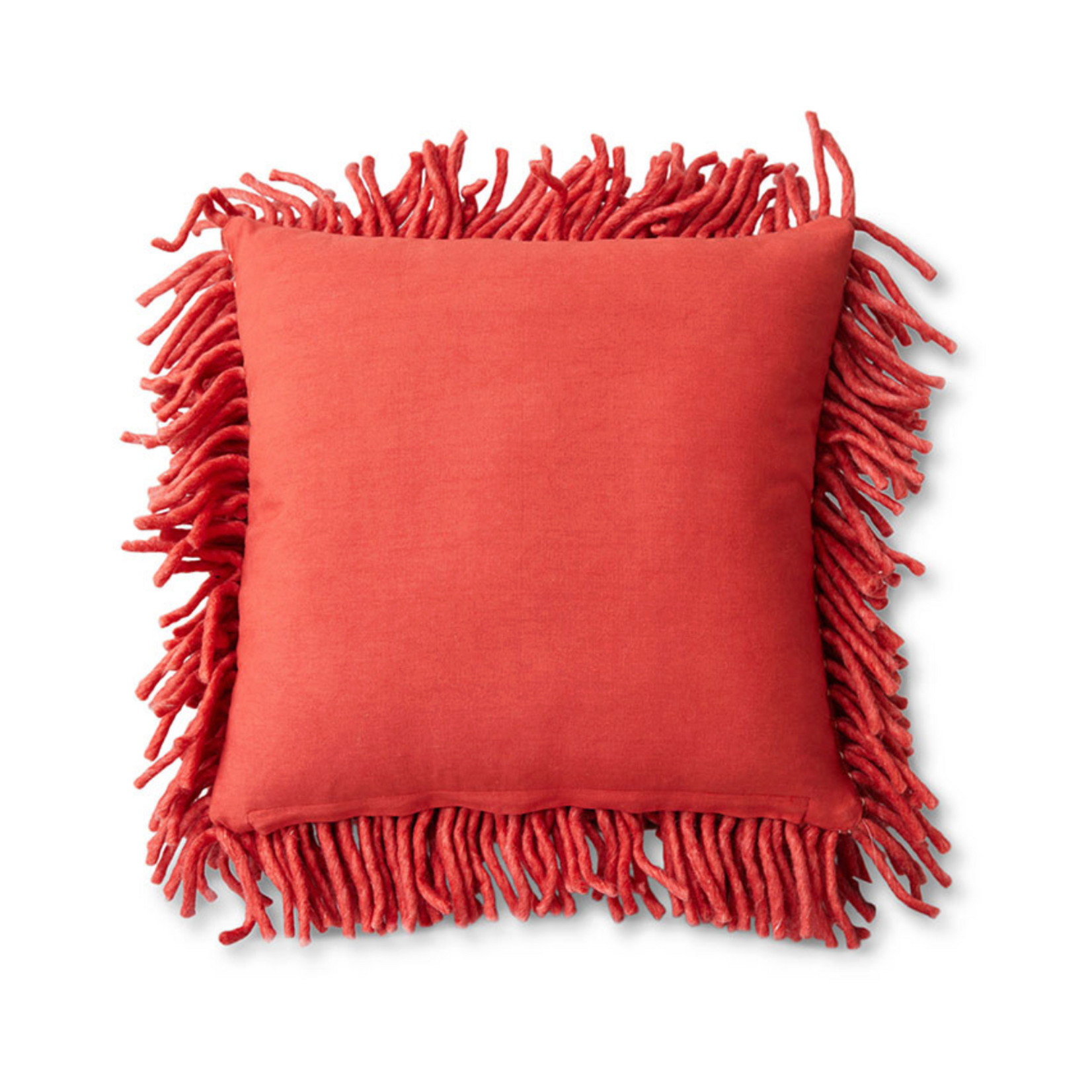 HKLIVING HKLIVING - Kussen wol kersenrood 50x50cm TCU0001