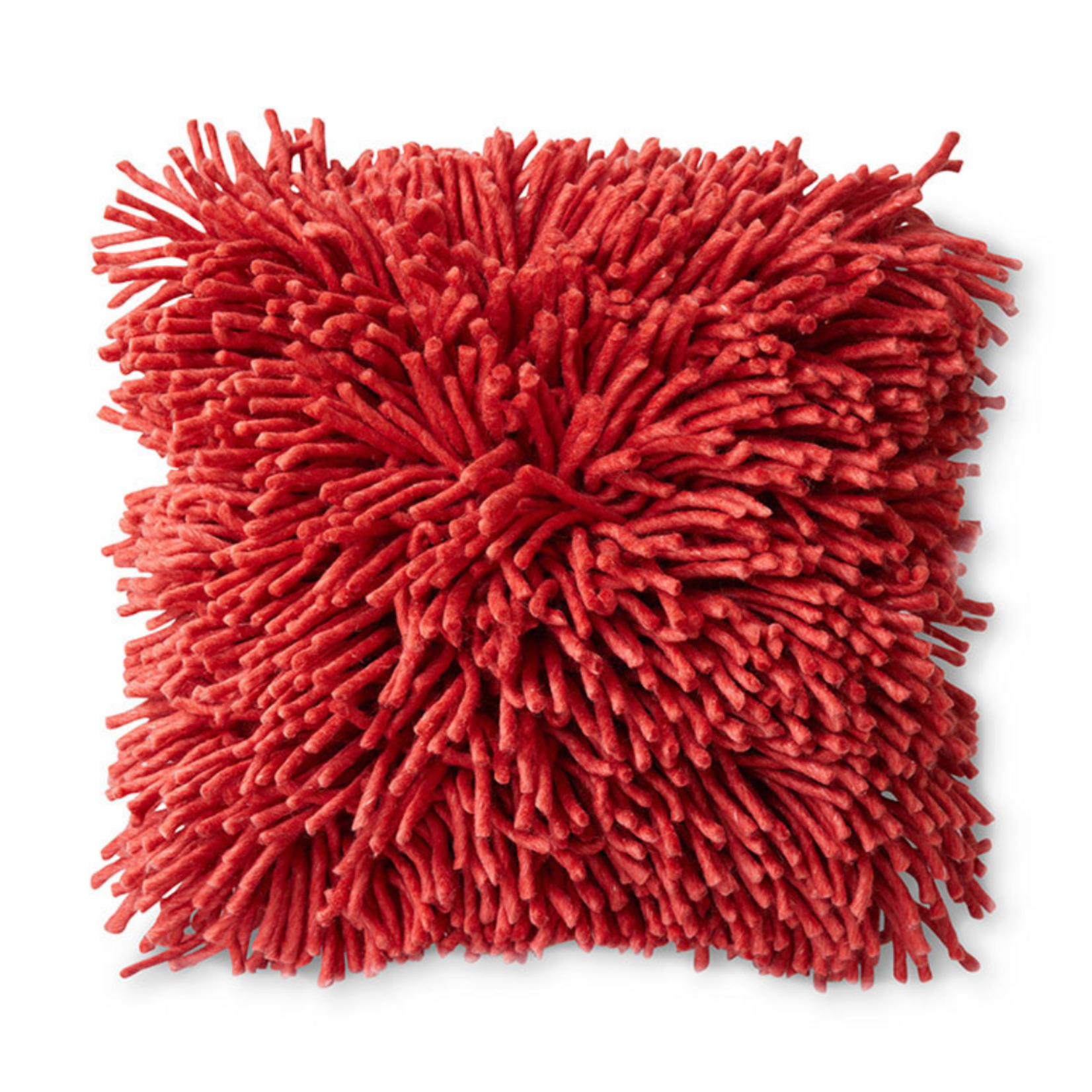 HKLIVING HKLIVING - Kussen wol kersenrood 50x50cm TCU0001