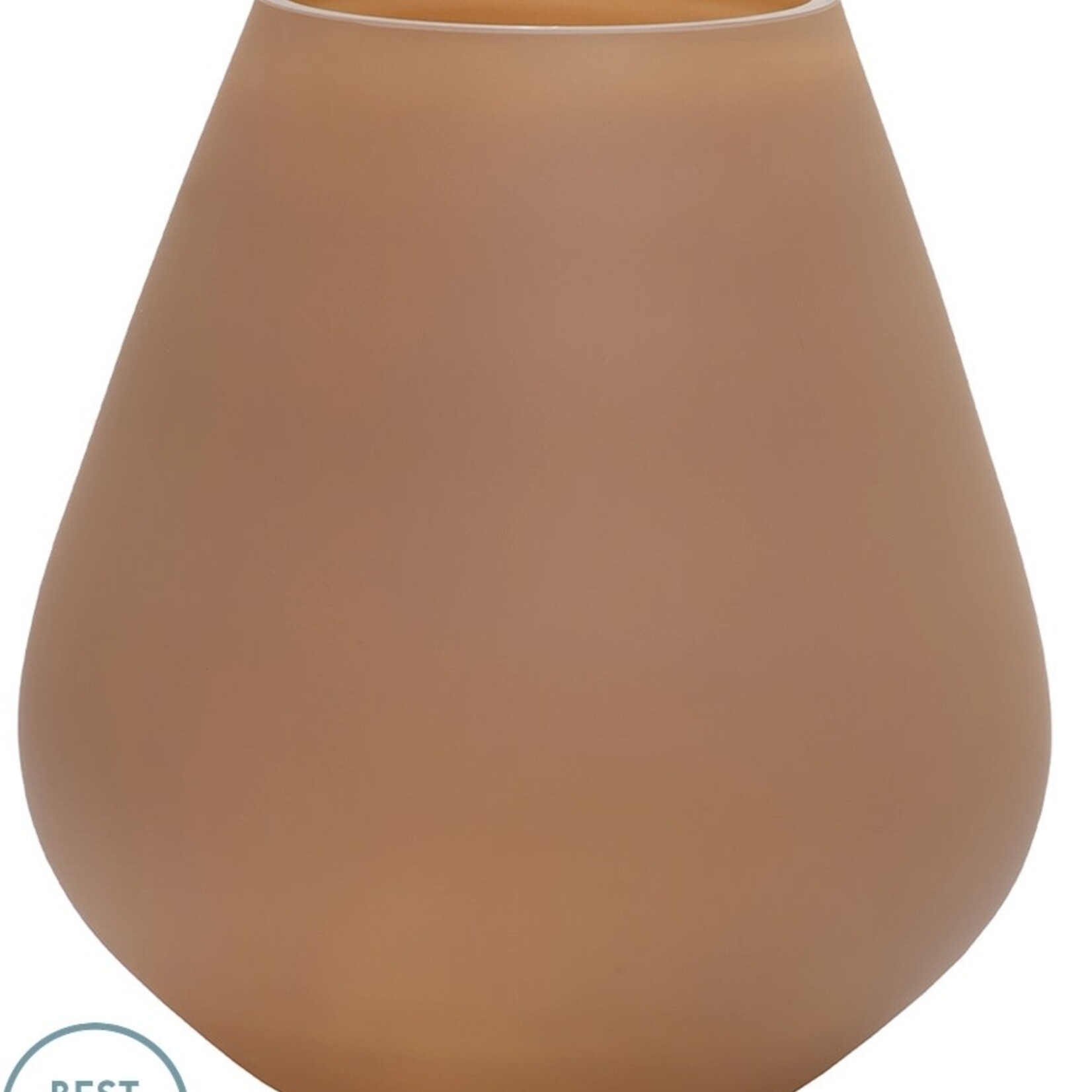 -- Vaas Tasman S mat zand  Ø18 x H20 cm