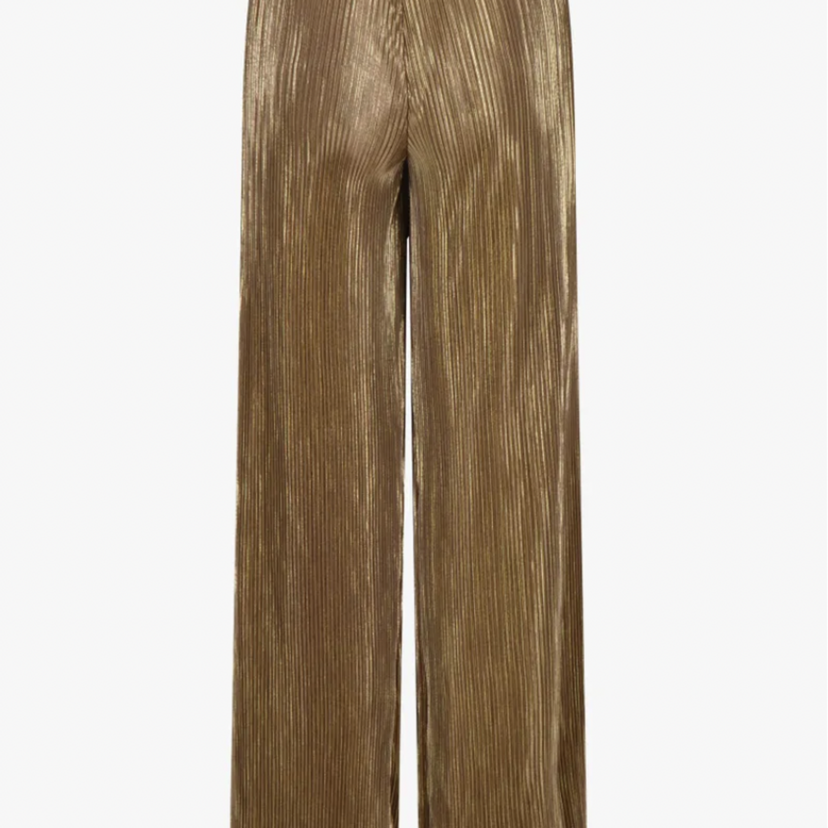 ZUSSS ZUSSS - Plissee broek champagne goud MAAT L