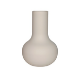 -- Vaas glas Seim smal ivory mat 25,5xH37cm