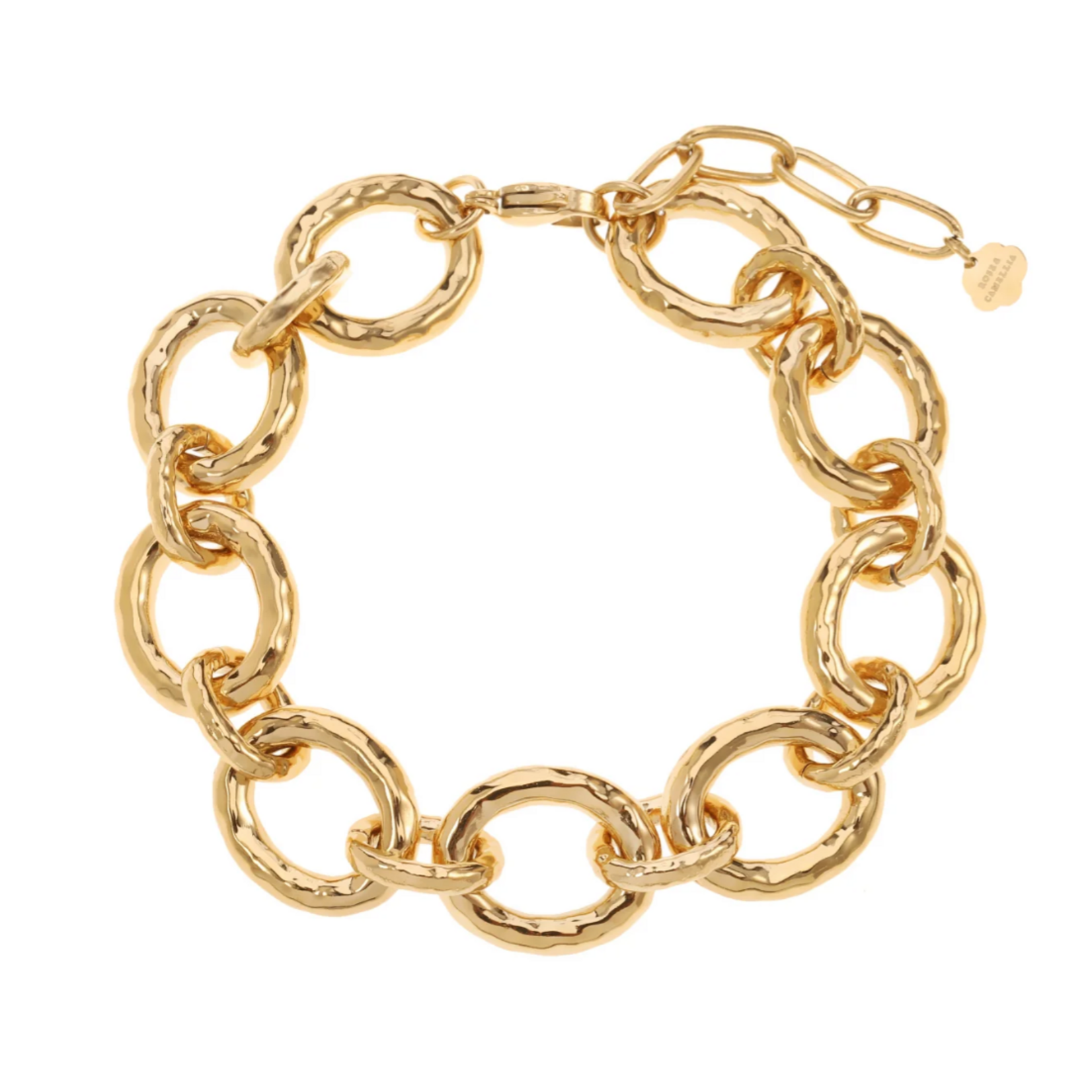 ROSE & CAMELLIA ROSE & CAMELLIA - Armband grote schakel goud Sandra