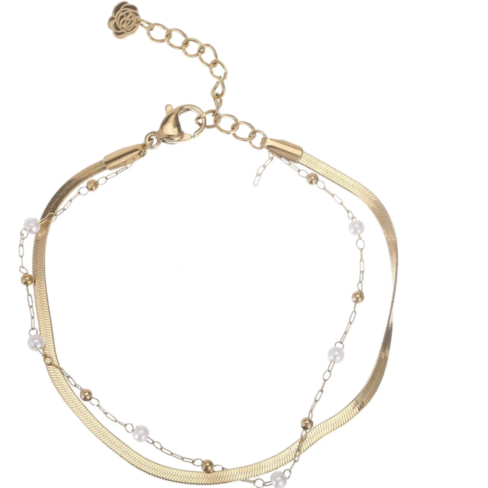 ROSE & CAMELLIA ROSE & CAMELLIA - Armband goud chantal