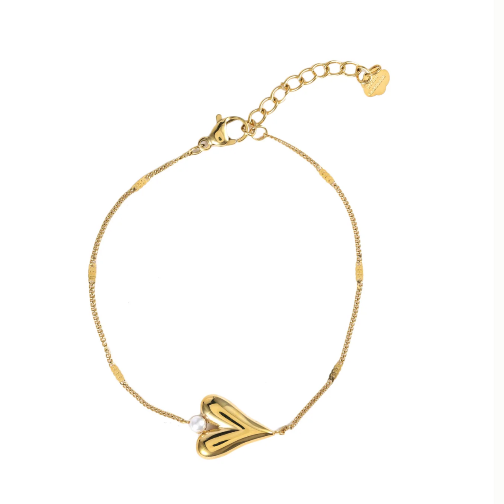 ROSE & CAMELLIA ROSE & CAMELLIA - Armband goud Silke