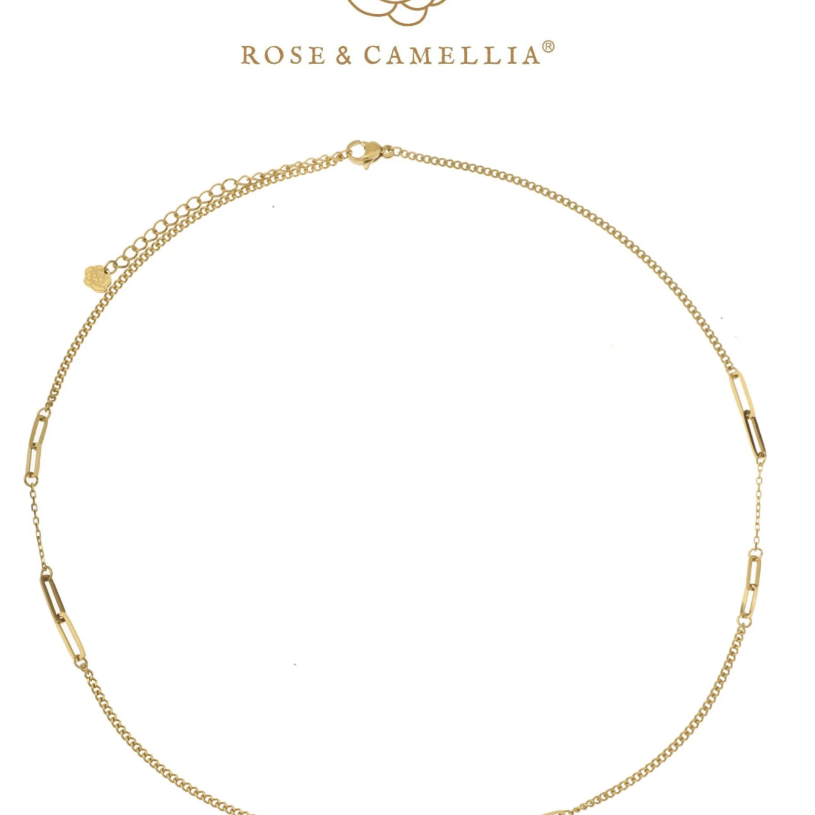 ROSE & CAMELLIA ROSE & CAMELLIA - Ketting goud marije 42+5cm
