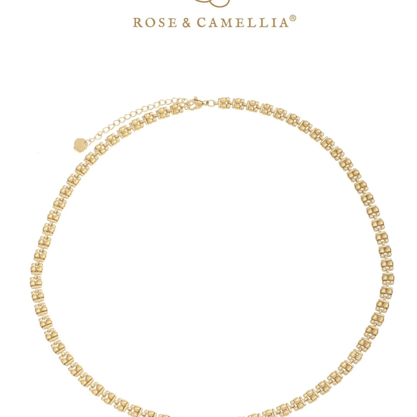 ROSE & CAMELLIA ROSE & CAMELLIA - Ketting goud  Debora 42+5cm