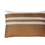 -- TmM - Kussen linnen 3 streep kiezel mocha mousse 56x38cm