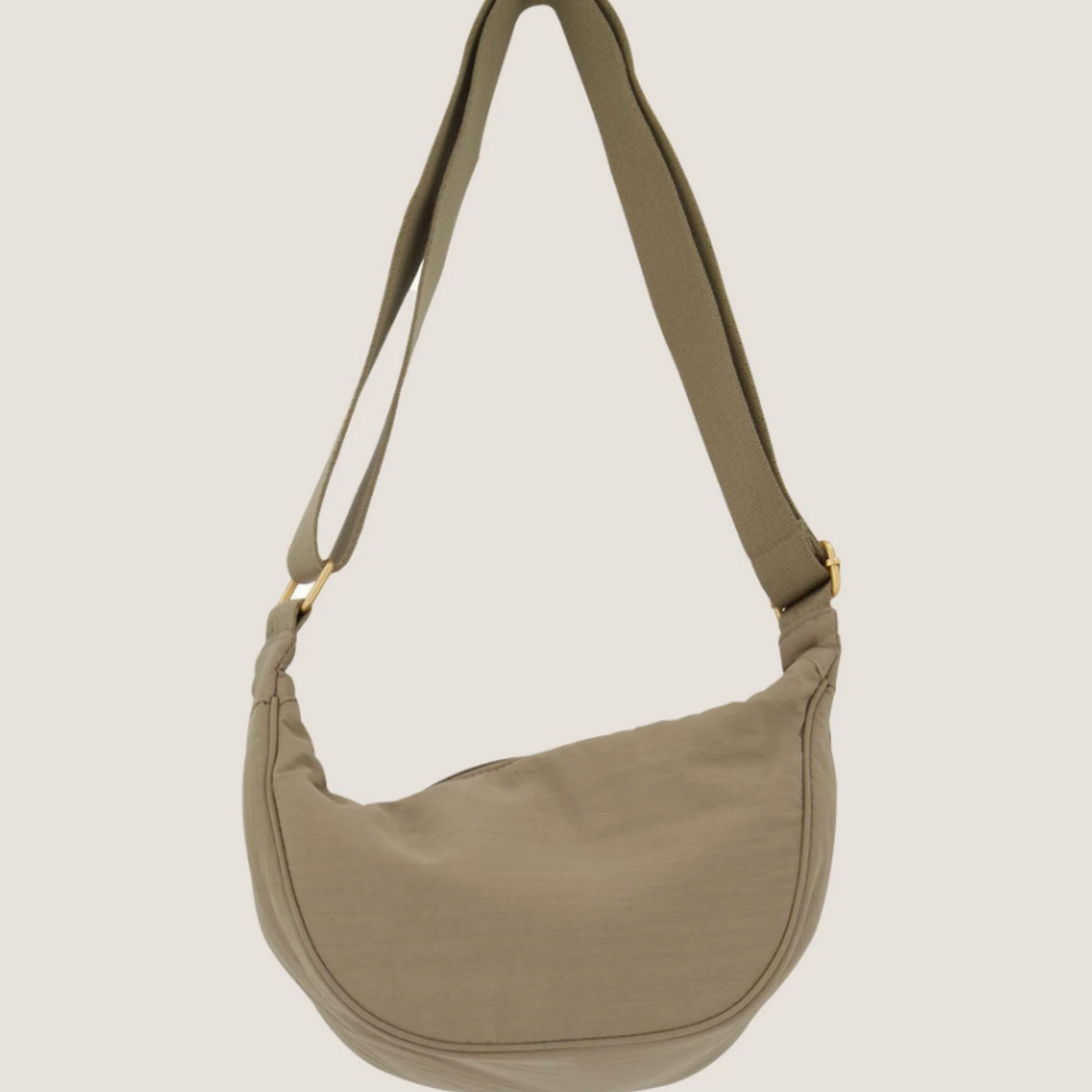 ZUSSS ZUSSS - Nylon fanny pack soft sand