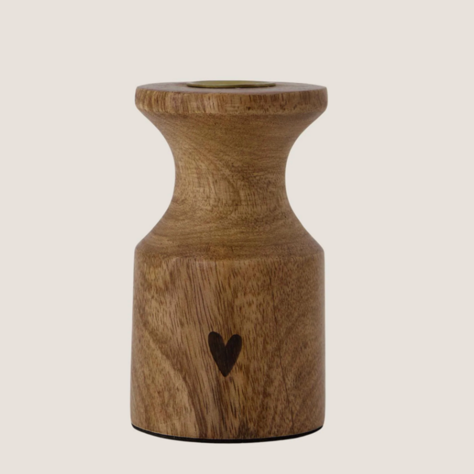 ZUSSS ZUSSS - Kandelaar hout hartje naturel