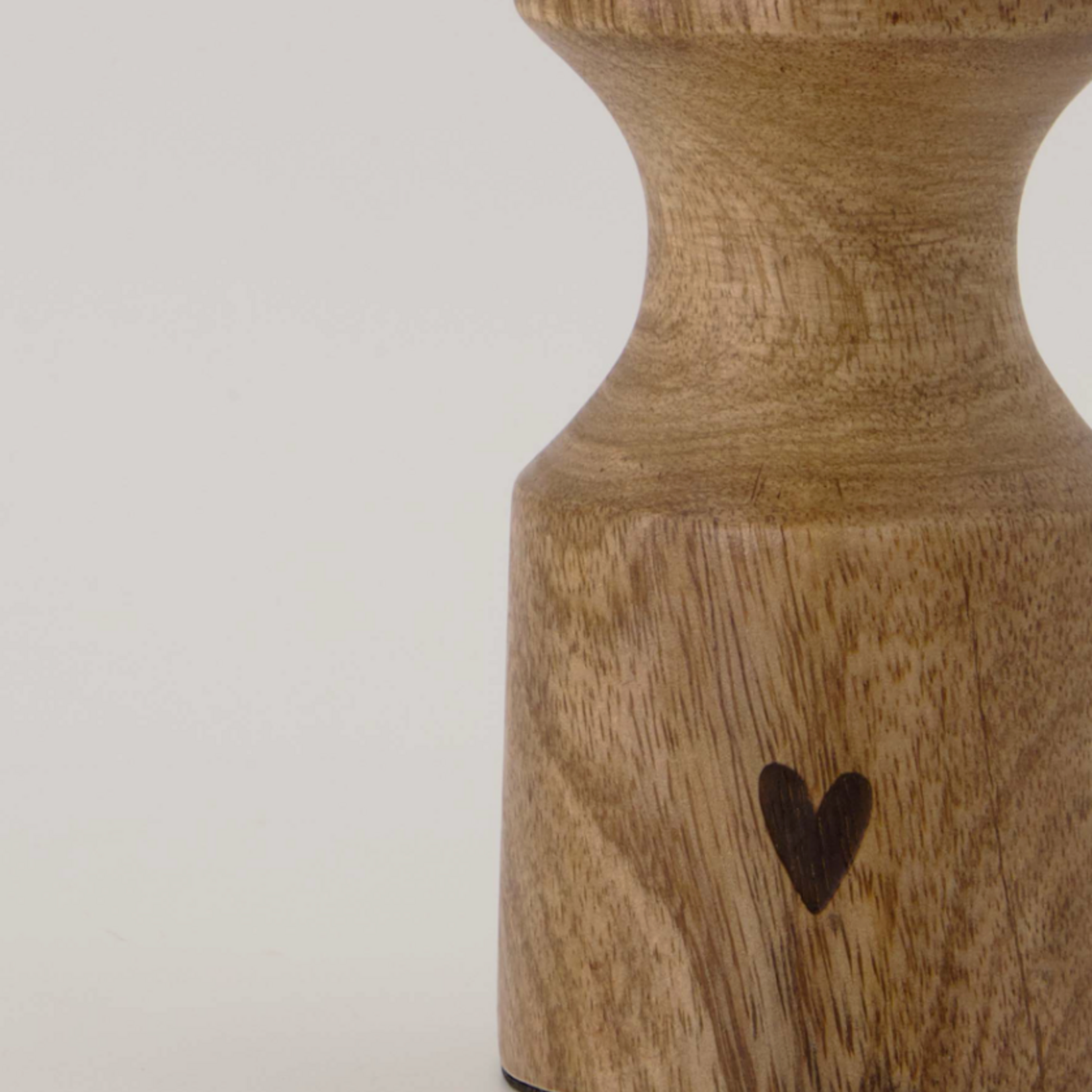 ZUSSS ZUSSS - Kandelaar hout hartje naturel