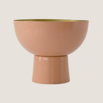 ZUSSS ZUSSS - Schaal op voet metaal roze/goud