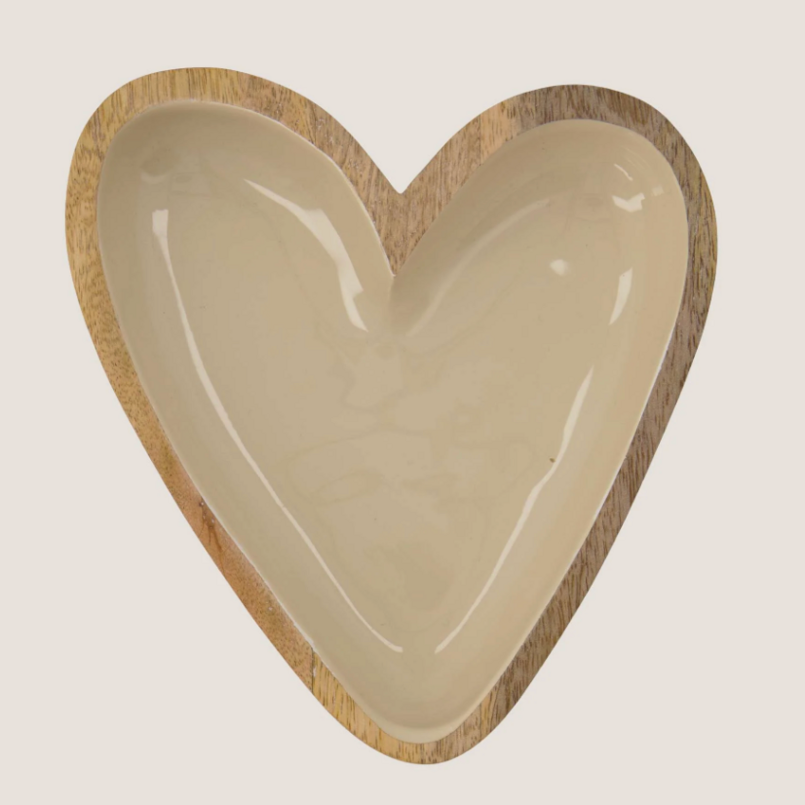 ZUSSS ZUSSS - Houten kom hartje zand