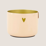 ZUSSS ZUSSS - Waxinelichthouder metaal hartje roze/goud
