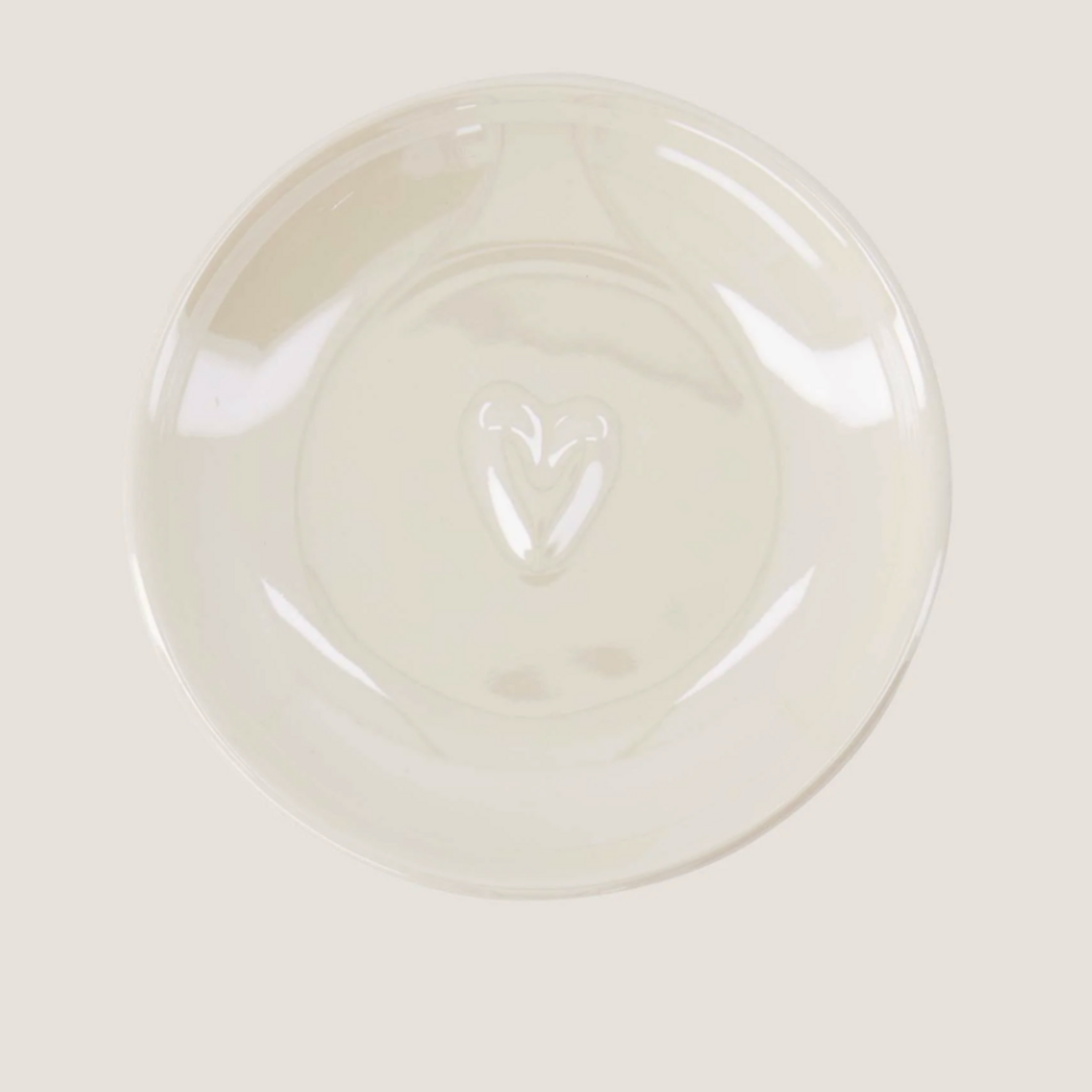 ZUSSS ZUSSS - Dipschaaltje  parelmoer hartje wit