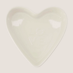 ZUSSS ZUSSS - Ovenschaal keramiek hartvorm love groot wit