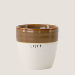 ZUSSS ZUSSS - Espressomok liefs  wit/bruin