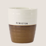 ZUSSS ZUSSS - Koffiemok genieten wit/bruin