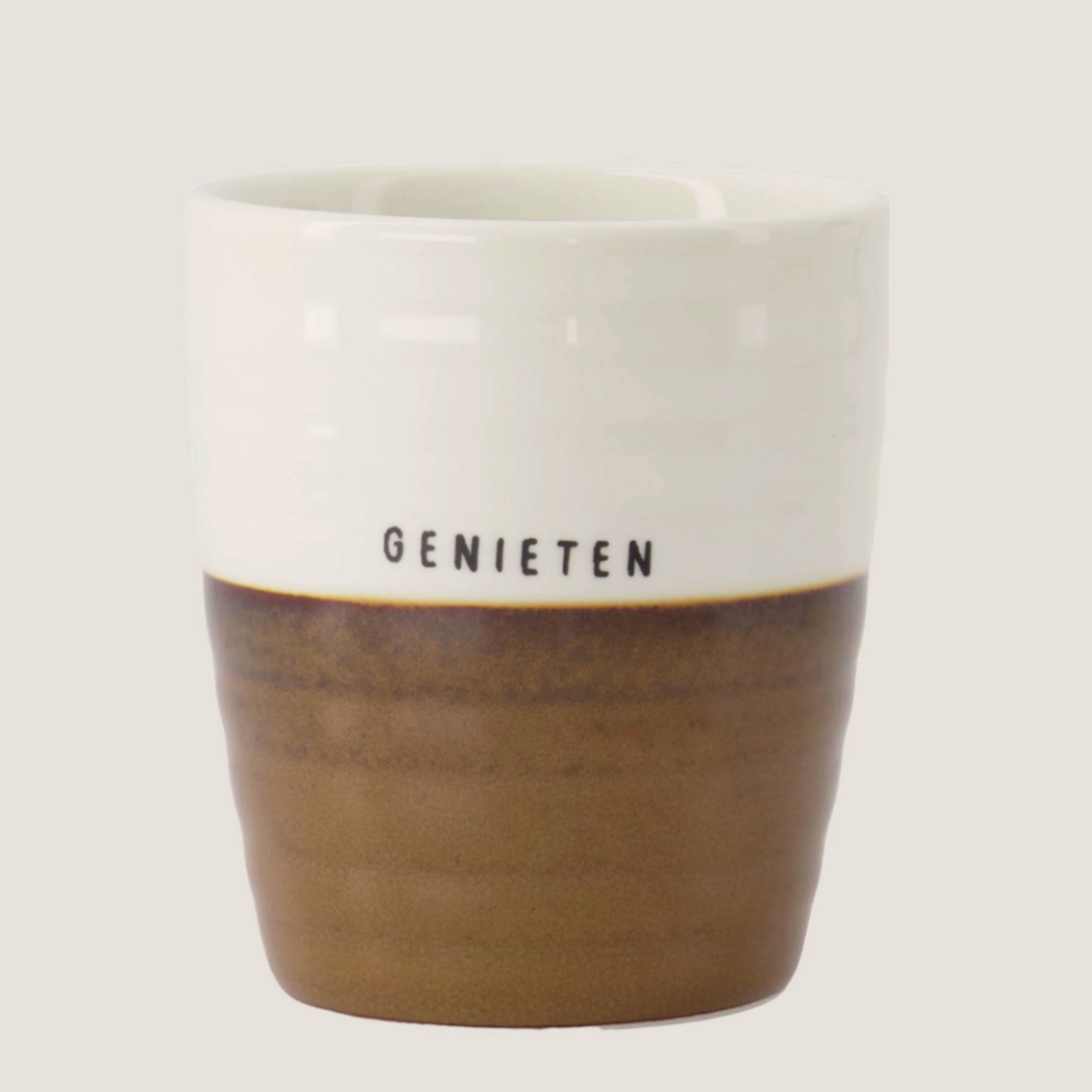 ZUSSS ZUSSS - Koffiemok genieten wit/bruin