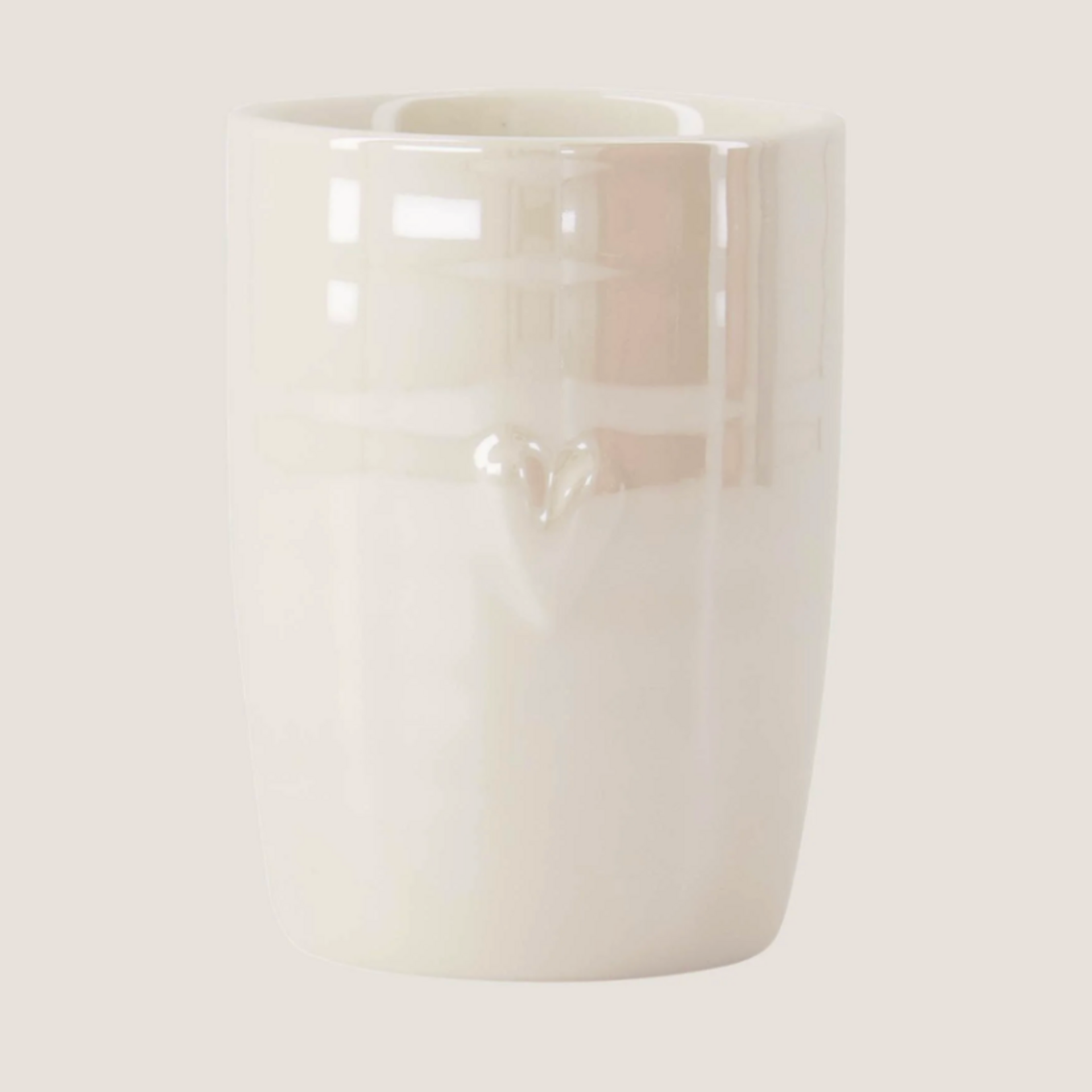 ZUSSS ZUSSS - Koffiemok parelmoer hartje wit