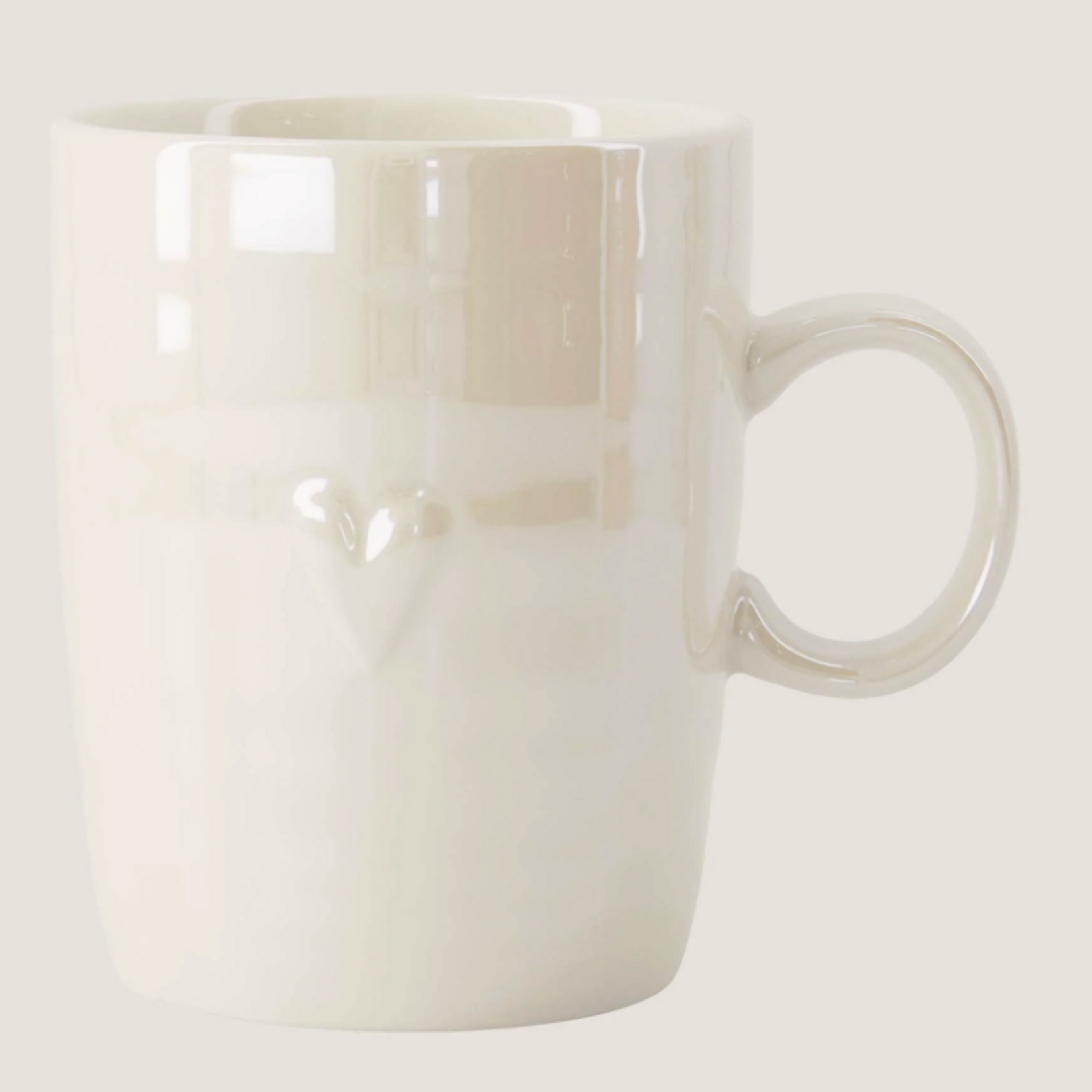 ZUSSS ZUSSS - Theemok parelmoer hartje wit