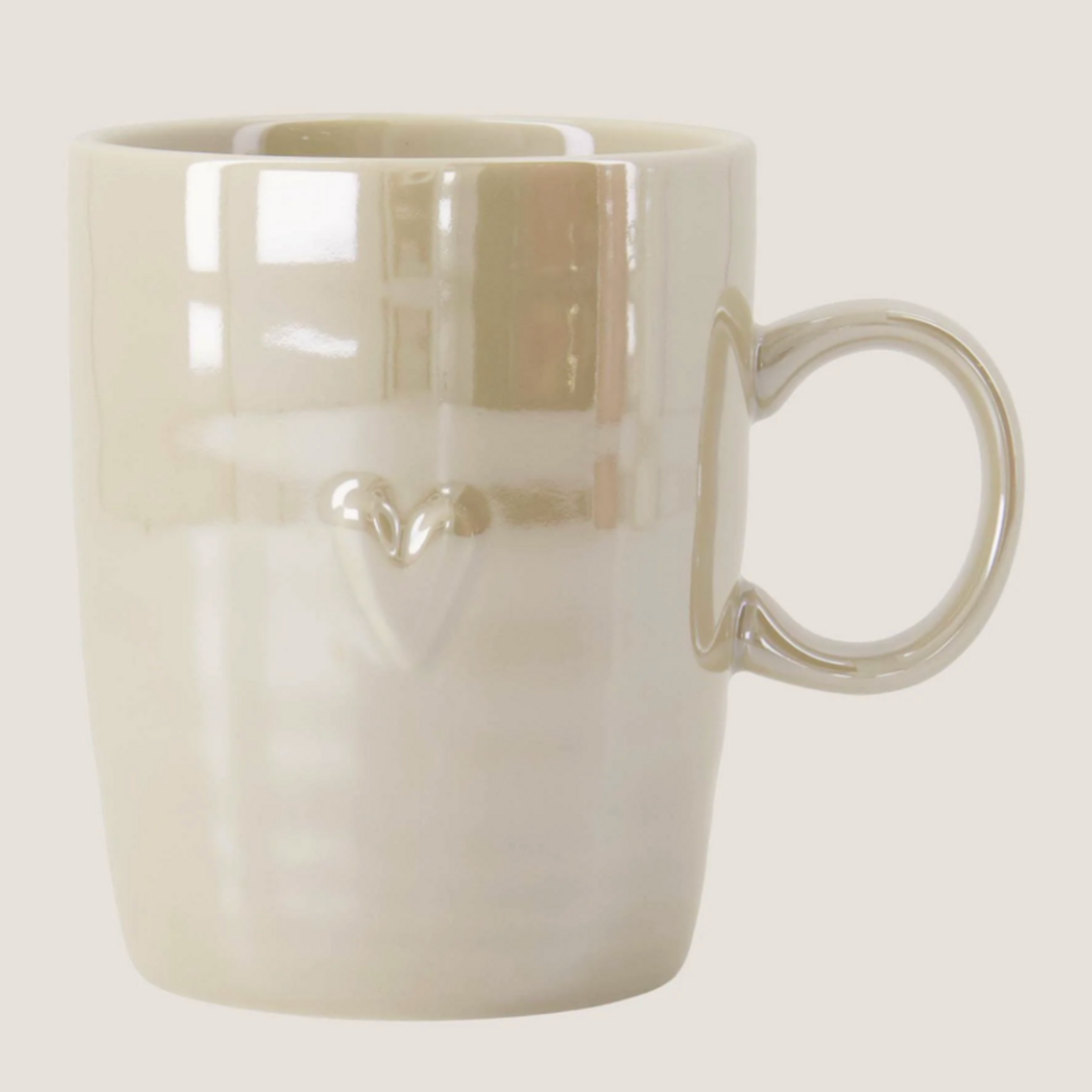 ZUSSS ZUSSS - Theemok hartje parelmoer zand