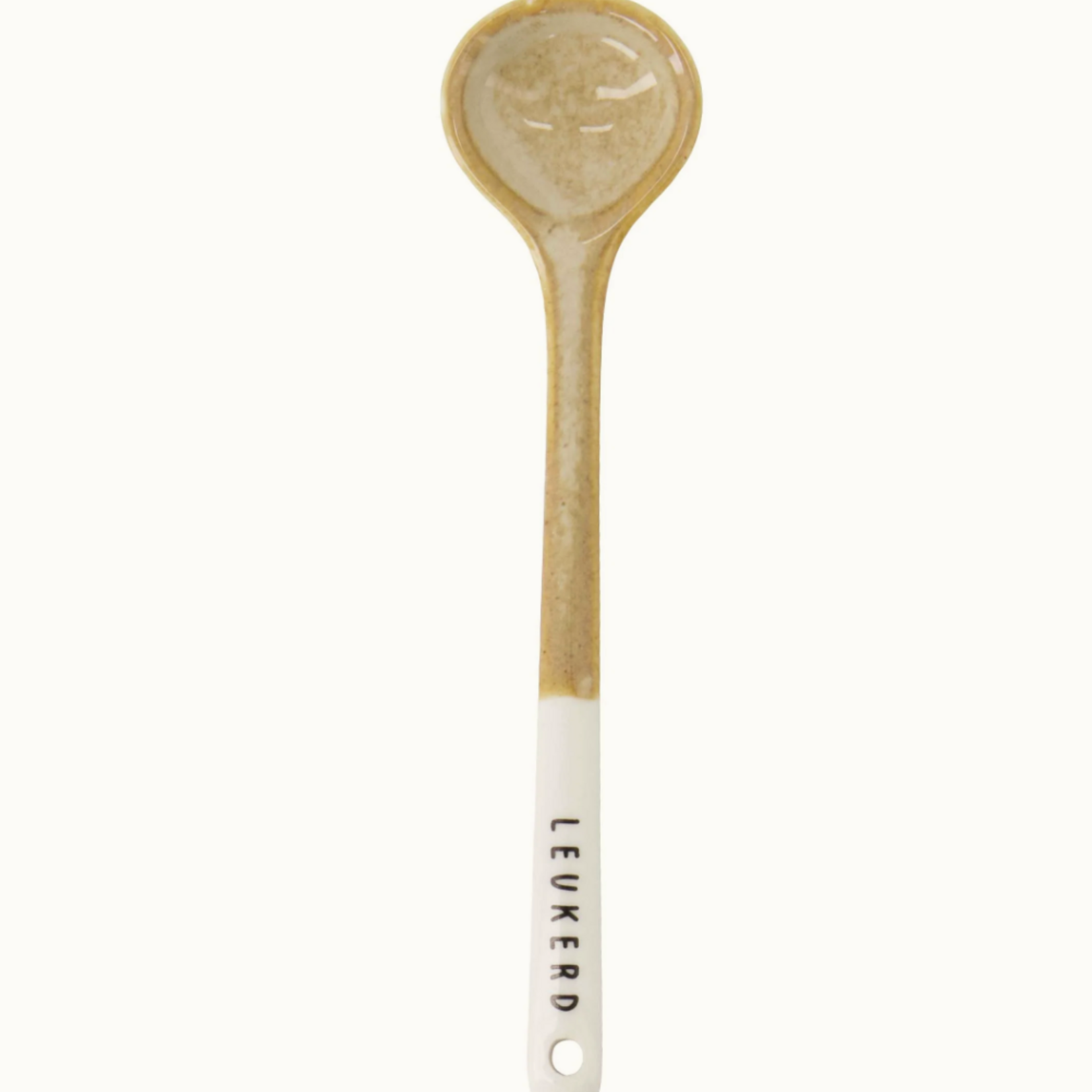 ZUSSS ZUSSS - Lepeltje keramiek leukerd wit/zand