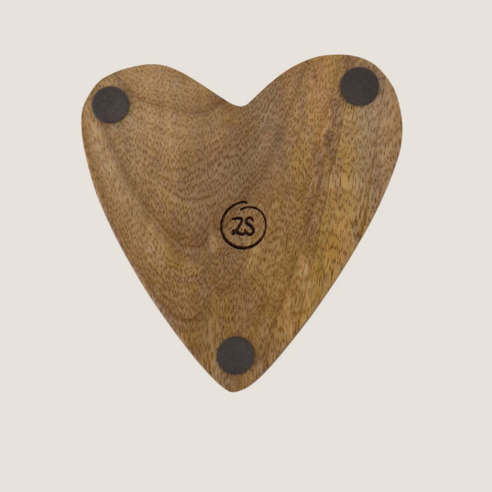 ZUSSS ZUSSS - Set van 4 onderzetters hart naturel