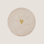 ZUSSS ZUSSS - Set van 4 onderzetters parelmoer hartje