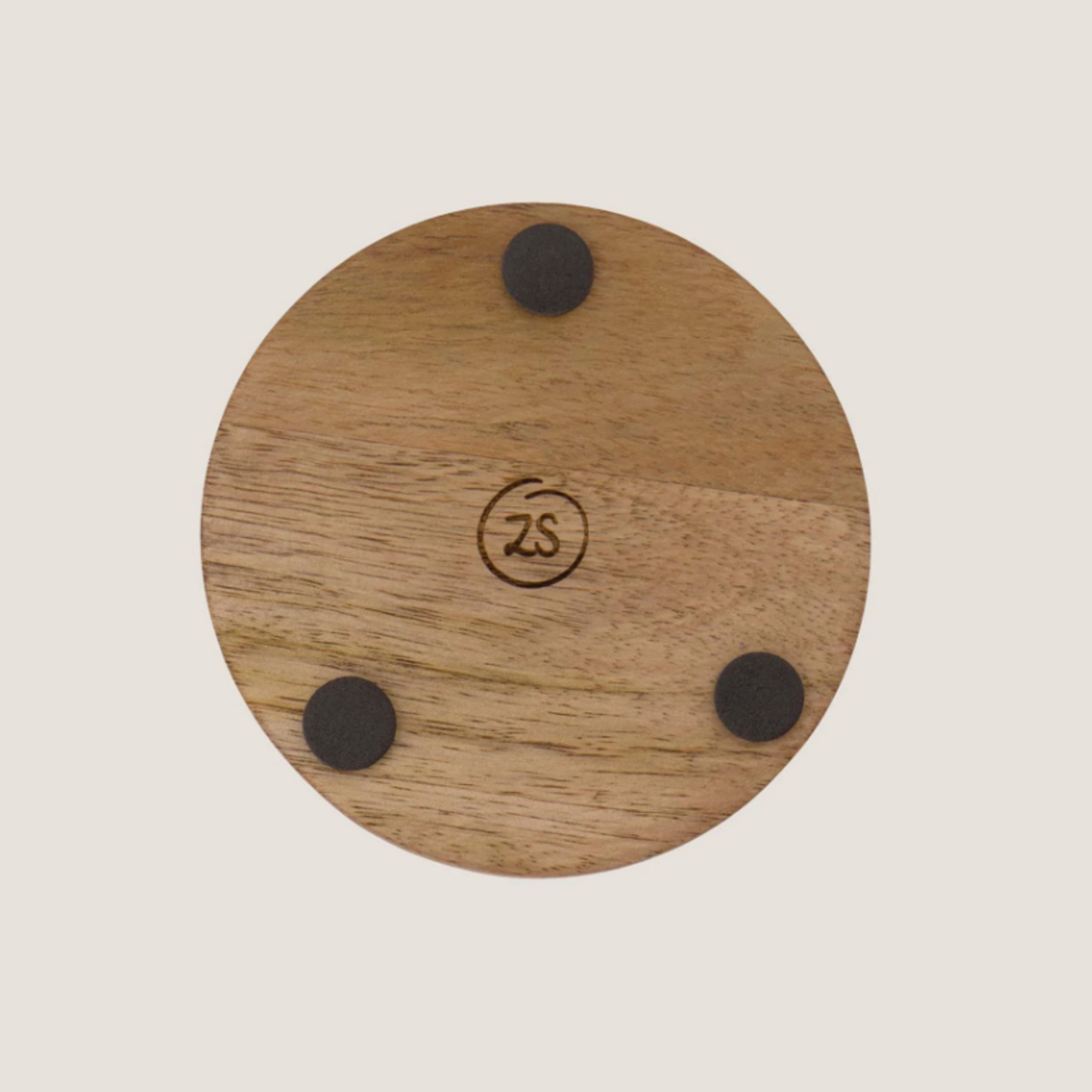 ZUSSS ZUSSS - Set van 4 onderzetters parelmoer hartje