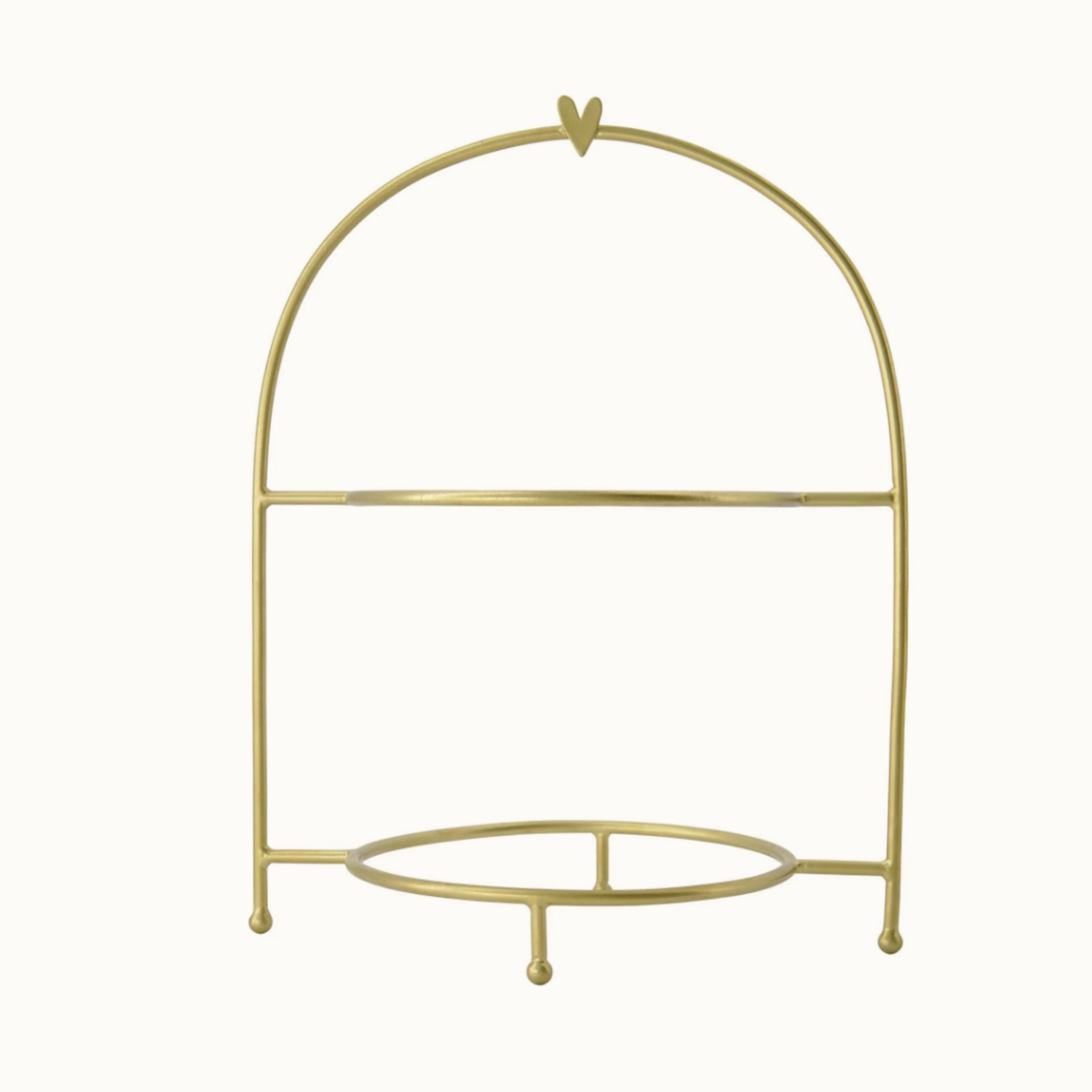 ZUSSS ZUSSS - Etagère metaal goud hartje