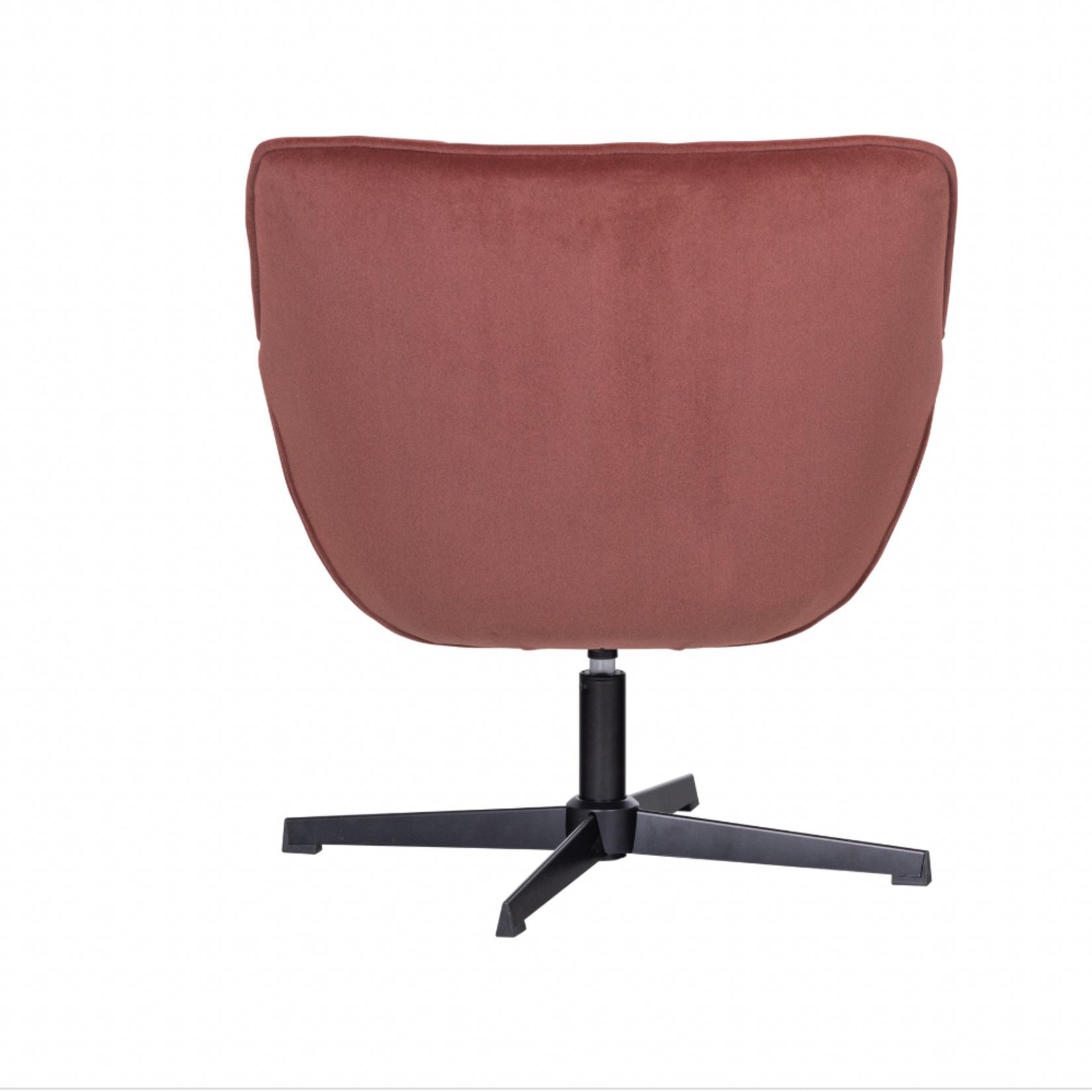 WOOOD EXCLUSIVE WOOOD - Wibo draaifauteuil mat fluweel bruin rood