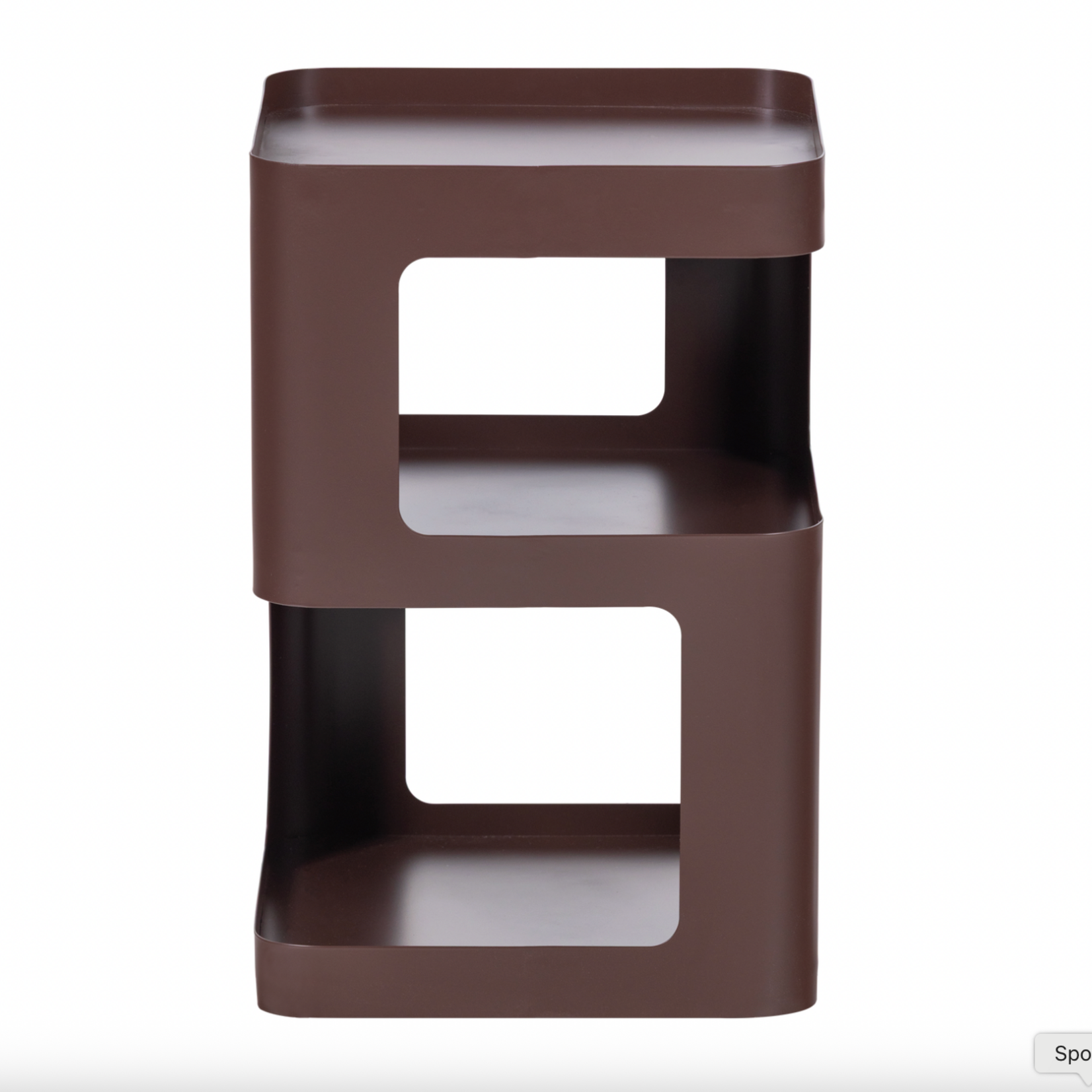 WOOOD EXCLUSIVE WOOOD - Riv bijzettafel/nachtkastje metaal paars/bruin