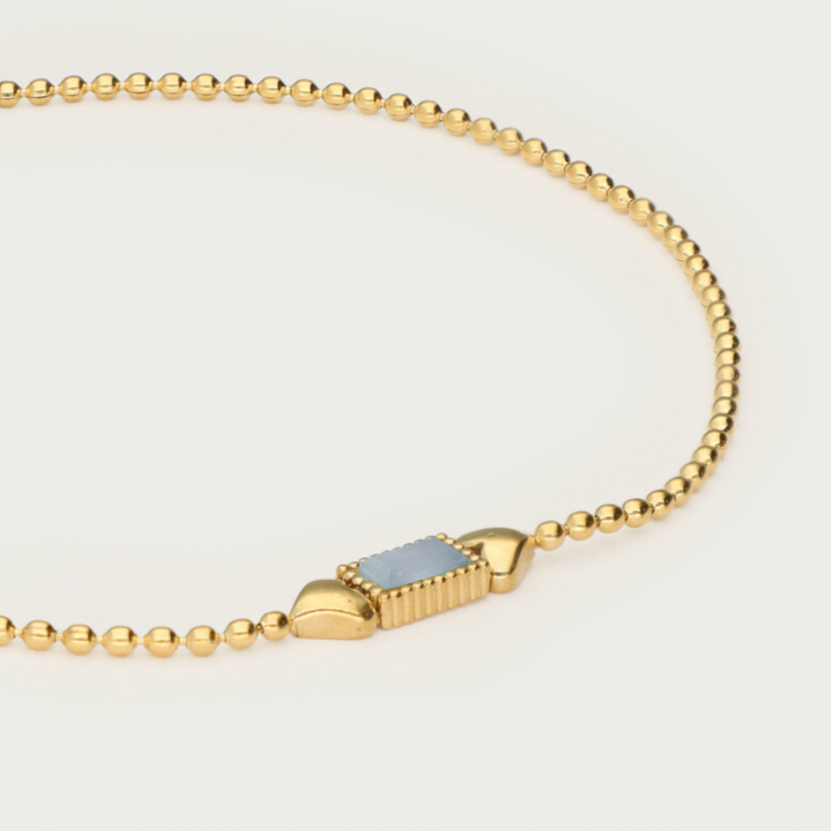 MY JEWELLERY MY JEWELLERY - Armband goud met lavendel kleurige  steen