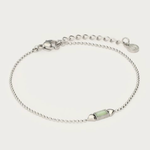 MY JEWELLERY MY JEWELLERY - Armband zilver met mint groene steen