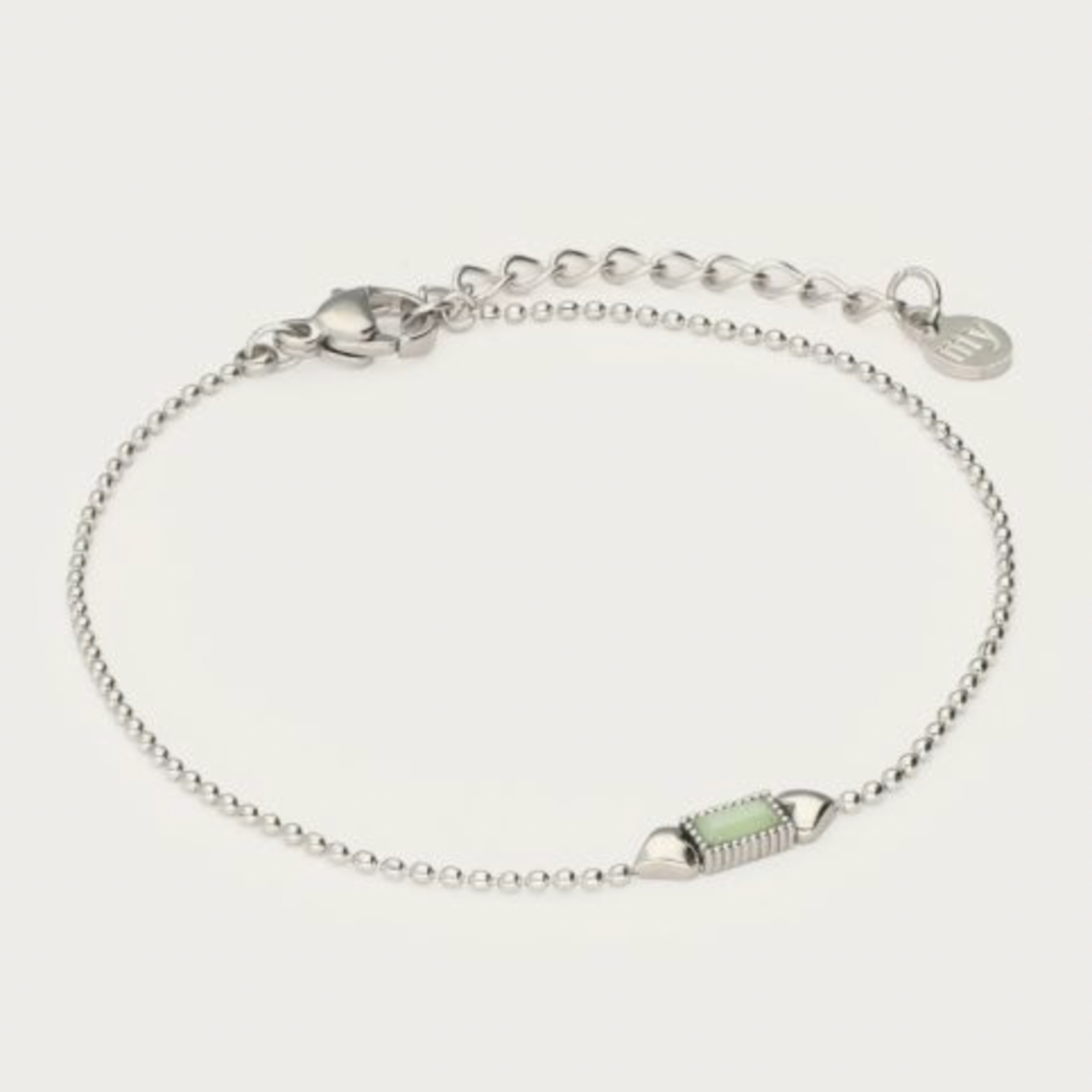MY JEWELLERY MY JEWELLERY - Armband zilver met mint groene steen