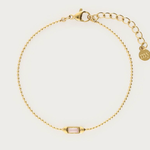 MY JEWELLERY MY JEWELLERY - Armband goud met licht roze steen