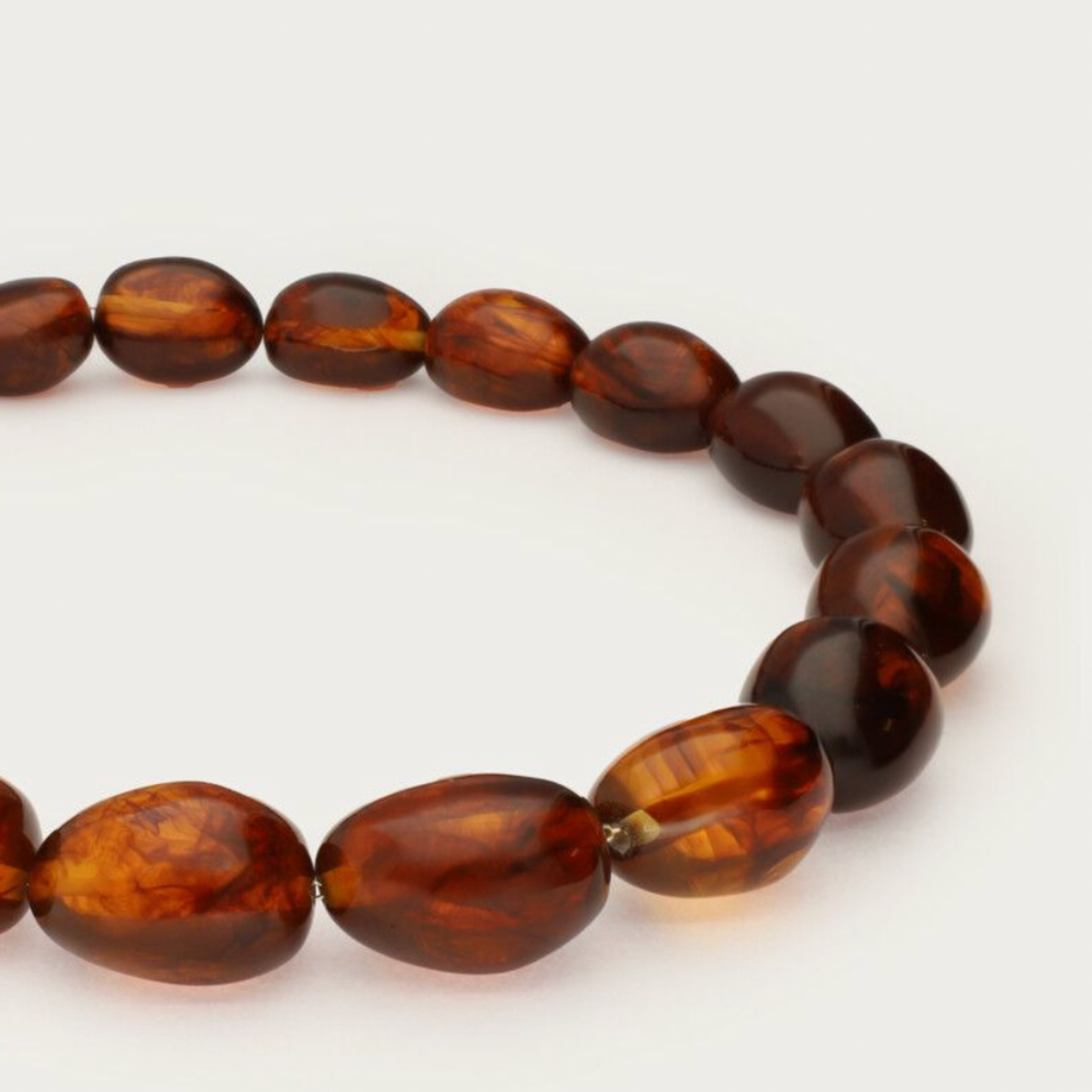 MY JEWELLERY MY JEWELLERY - Bruine ketting met statement ovalen kralen