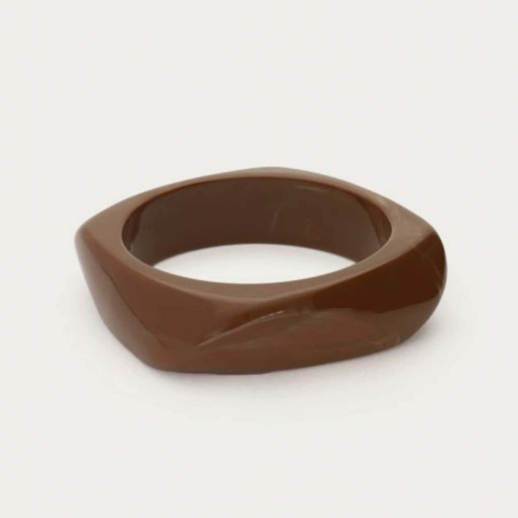 MY JEWELLERY MY JEWELLERY - Donkerbruine resin bangle