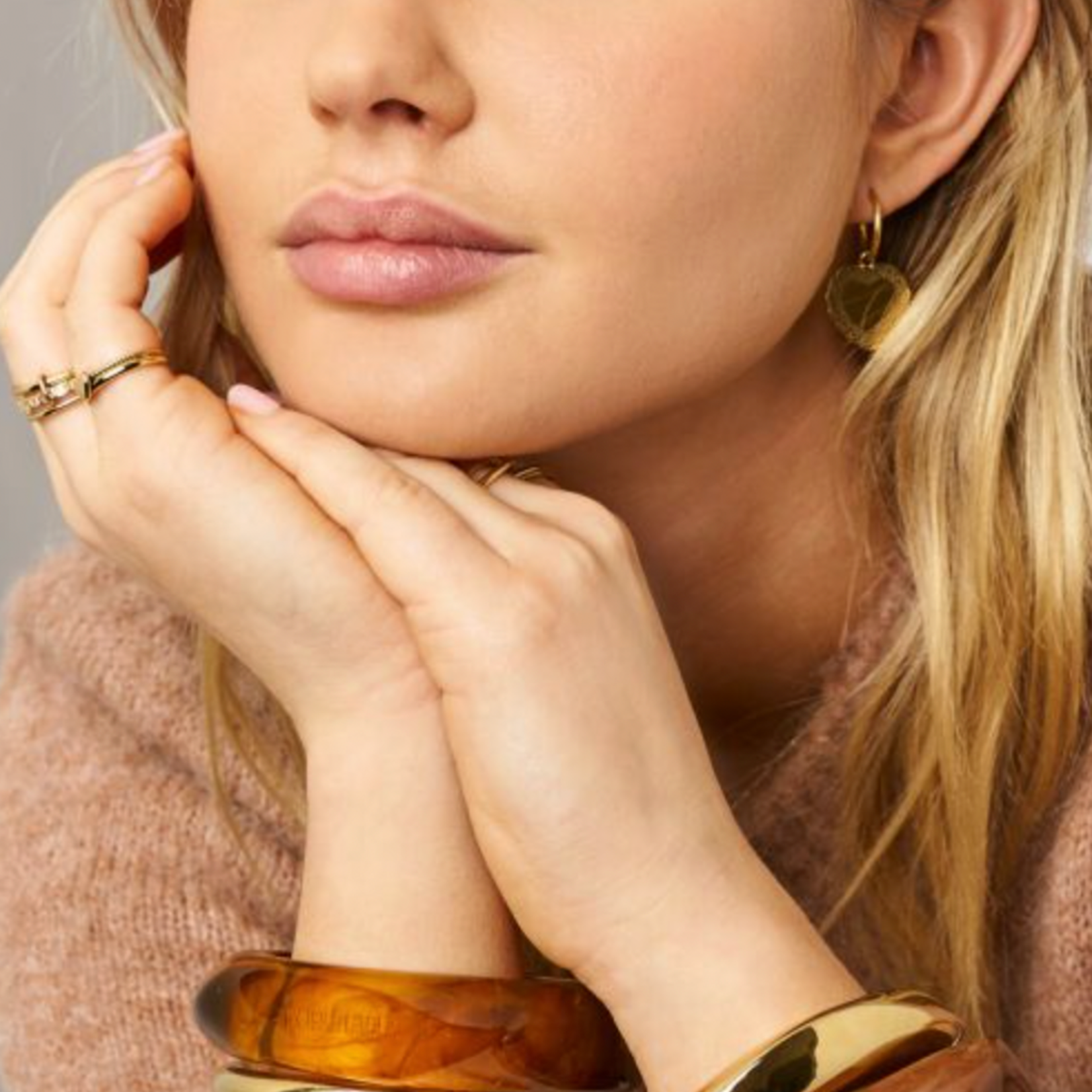 MY JEWELLERY MY JEWELLERY - Donkerbruine resin bangle