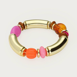 MY JEWELLERY MY JEWELLERY - Multikleur statement elastieken kralenarmband