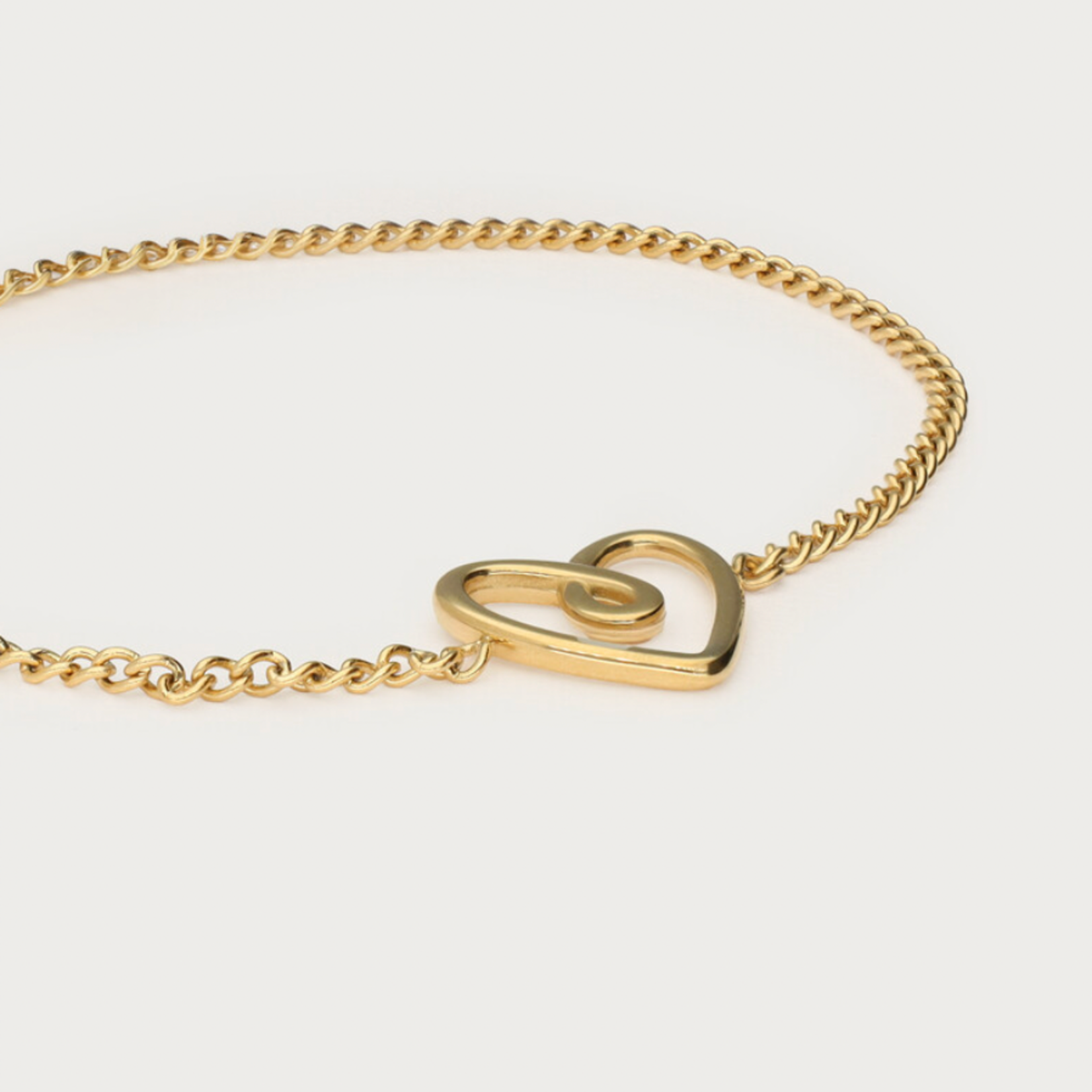 MY JEWELLERY MY JEWELLERY - Minimalistische armband met verbonden hartje goud