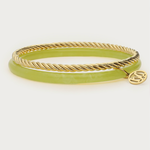 MY JEWELLERY MY JEWELLERY - Groene met gouden dunne bangle set