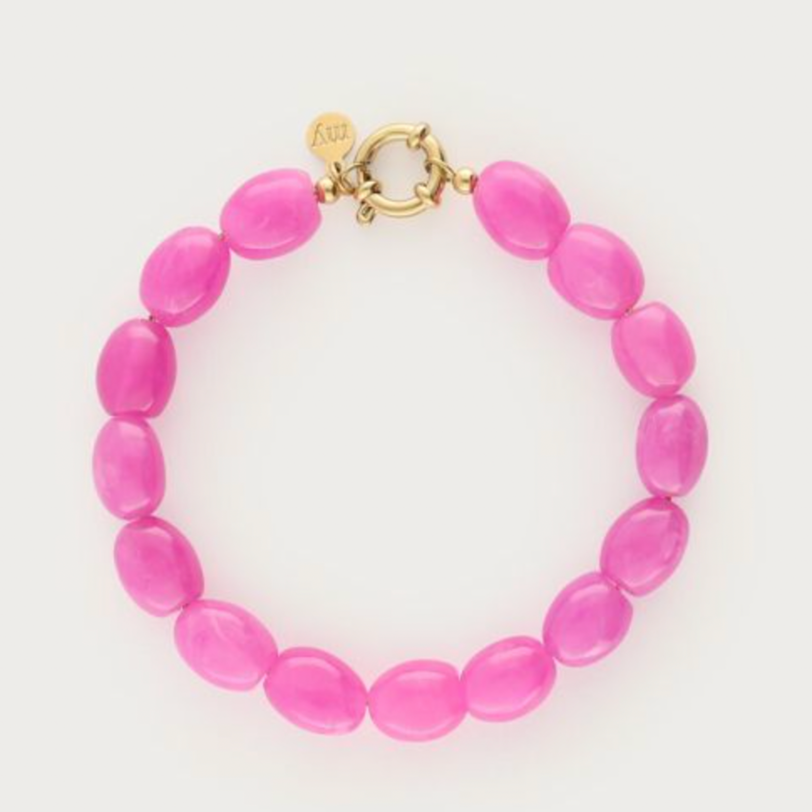 MY JEWELLERY MY JEWELLERY - Fuchsia kralenarmband